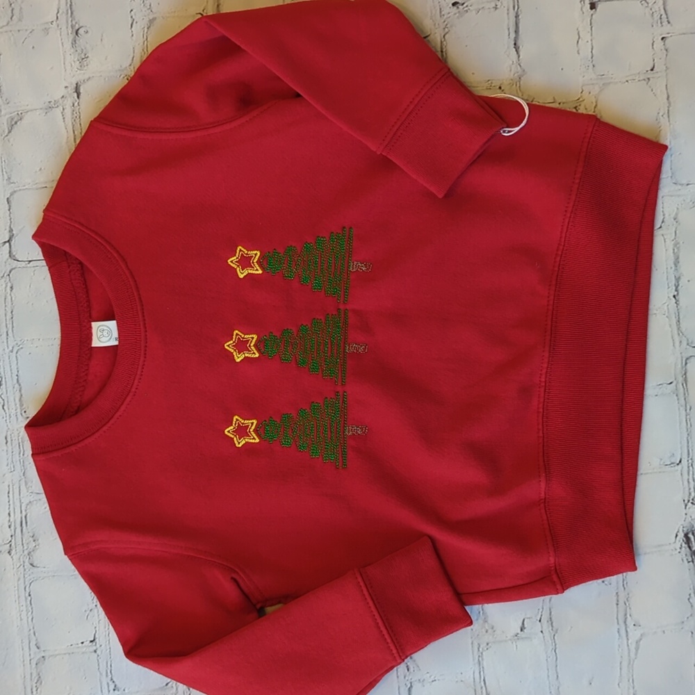 Custom Christmas Tree Sweatshirt Size 3